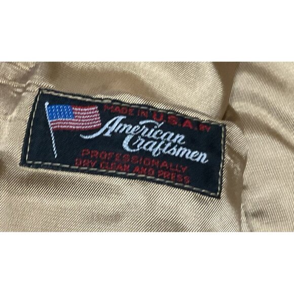 Vtg Camel Hair Blazer Sz M Fully Lined & Structured USA Made The Clothes Tree - Picture 4 of 5